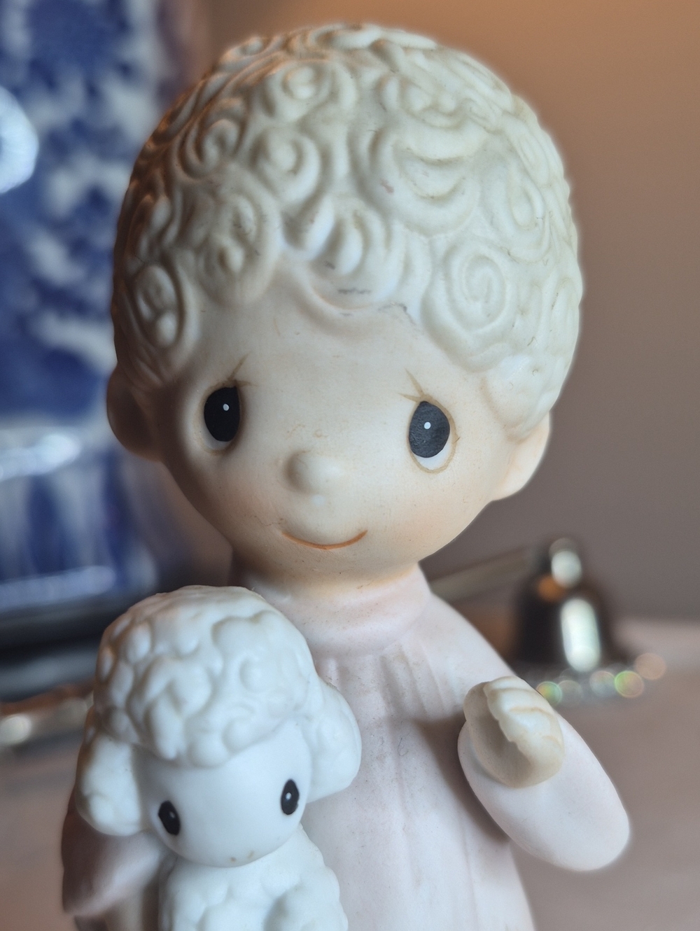 Vintage 1981 Precious Moments "Come Let Us Adore Him" Nativity Shepherd Boy
